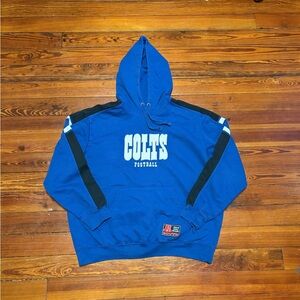 Vintage NFL Team Apparel Blue Hoodie Sz XL Pullover